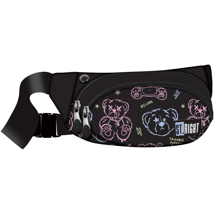 Поясная сумка St.Right Trouble Maker Bear 56700 (Black)