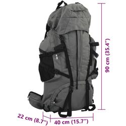 Рюкзак VidaXL 4009975 100L (Grey) Thumb