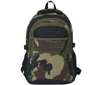 Rucsac VidaXL 91110 (Black/Camouflage)