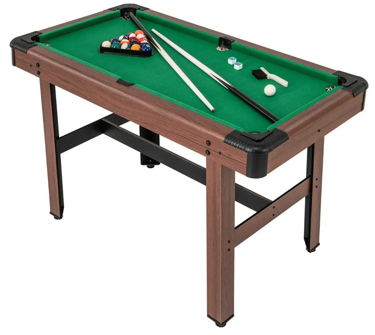 Masa de biliard Costway UY10104GN (Brown/Green)