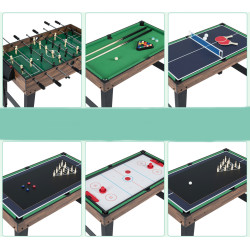 Игровой стол 10в1 Costway UY10243BN (Black/Brown) Thumb