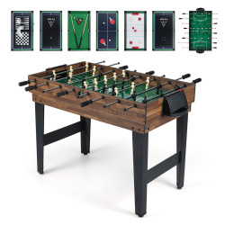 Игровой стол 10в1 Costway UY10243BN (Black/Brown)