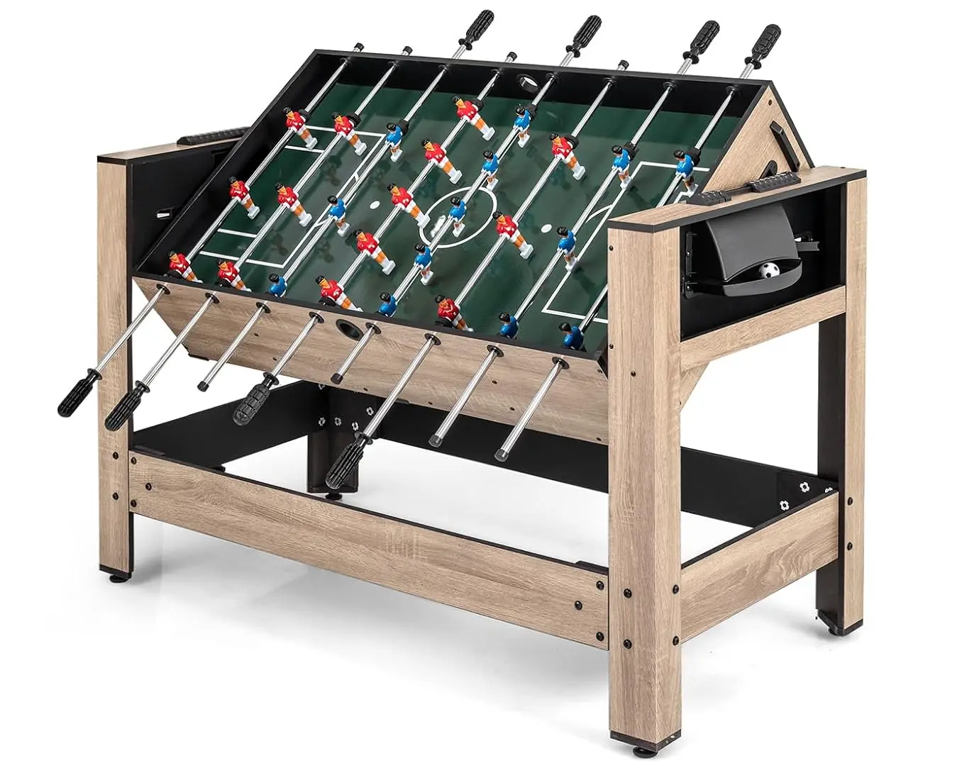 Игровой стол 2в1 Costway UY10272BN (Brown/Black)
