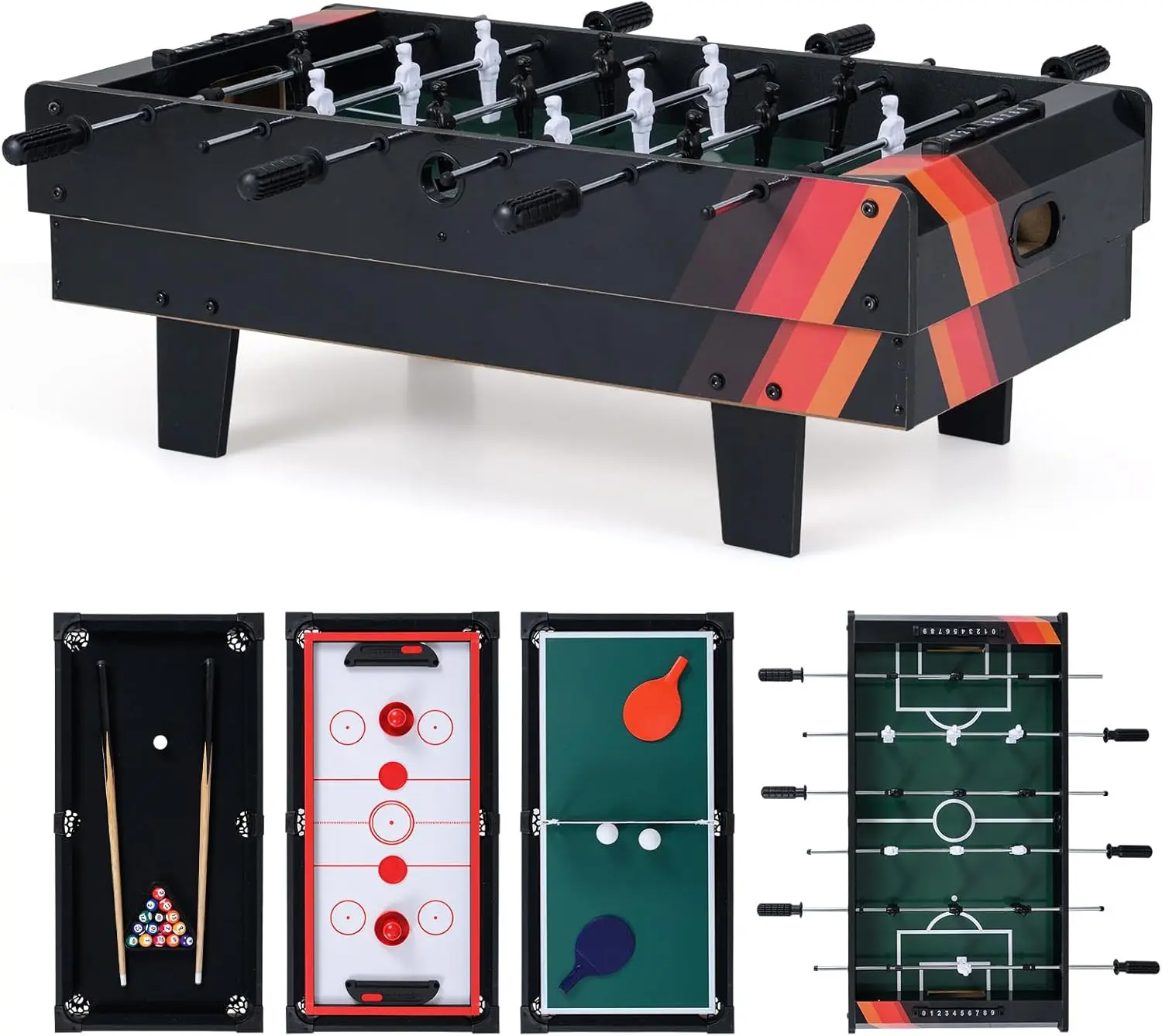 Игровой стол 4в1 Costway UY10059HS (Grey) - 2