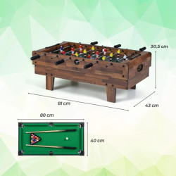 Игровой стол 4в1 Costway UY10059NA (Brown) Thumb