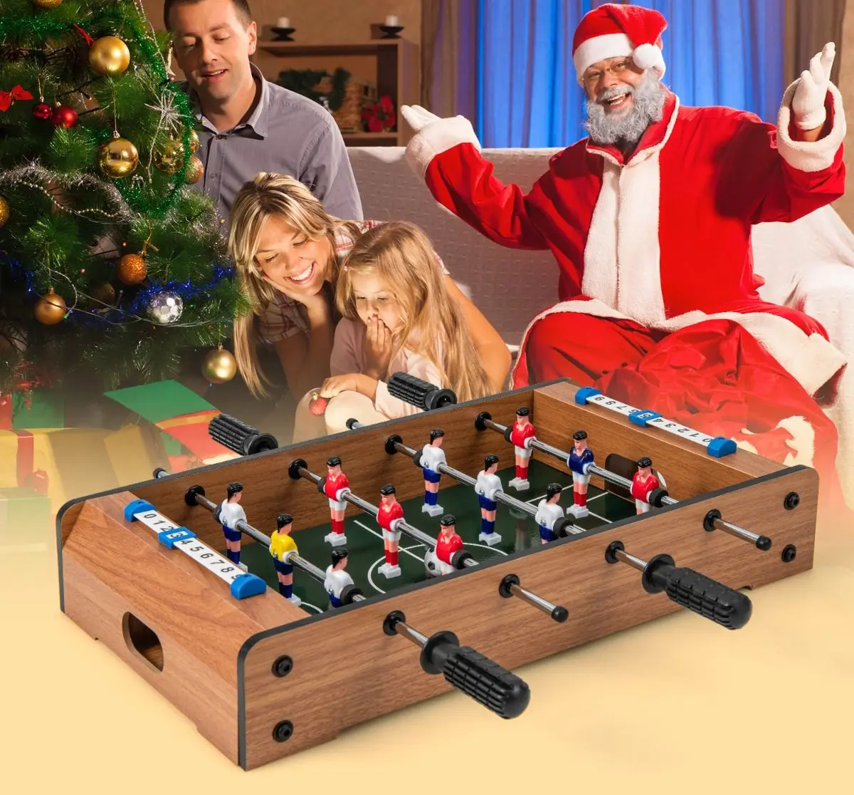 Masa de fotbal Costway UY10043BN (Brown)