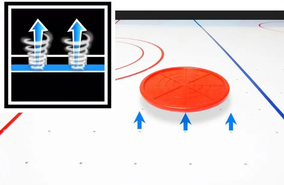 Настольный аэрохоккей Enero Pro 1057958 (Black/White)