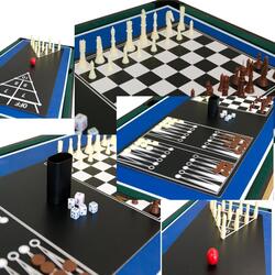 Стол для игры 9в1 Enero 1050614 (Black/Brown) Thumb