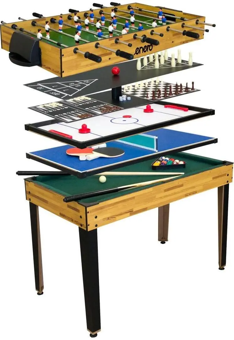 Стол для игры 9в1 Enero 1050614 (Black/Brown)