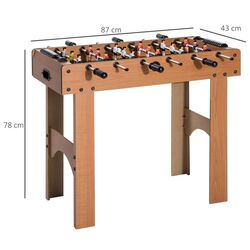 Masa de fotbal Homcom A70-022 (Natural) Thumb