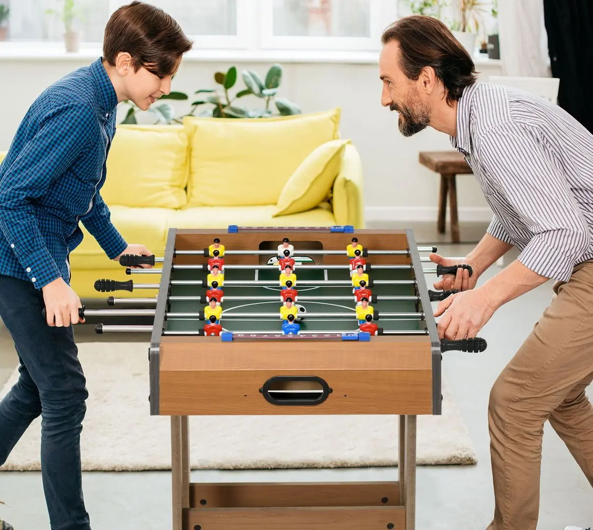 Настольный футбол Homcom A70-059 (Natural)