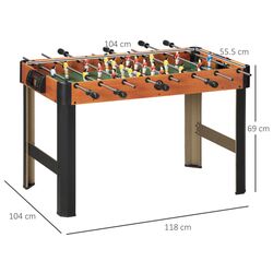 Masa de fotbal Homcom A70-062V00MX (Natural/Black) Thumb