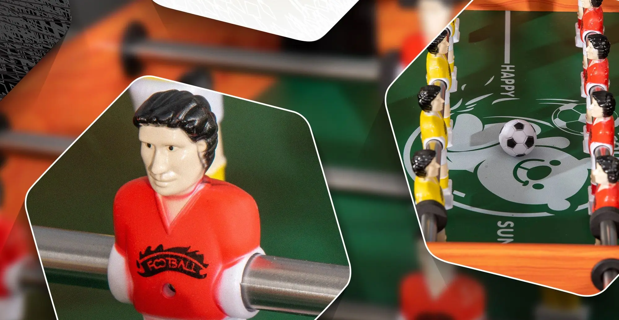 Masa de fotbal Homcom A70-062V00MX (Natural/Black)