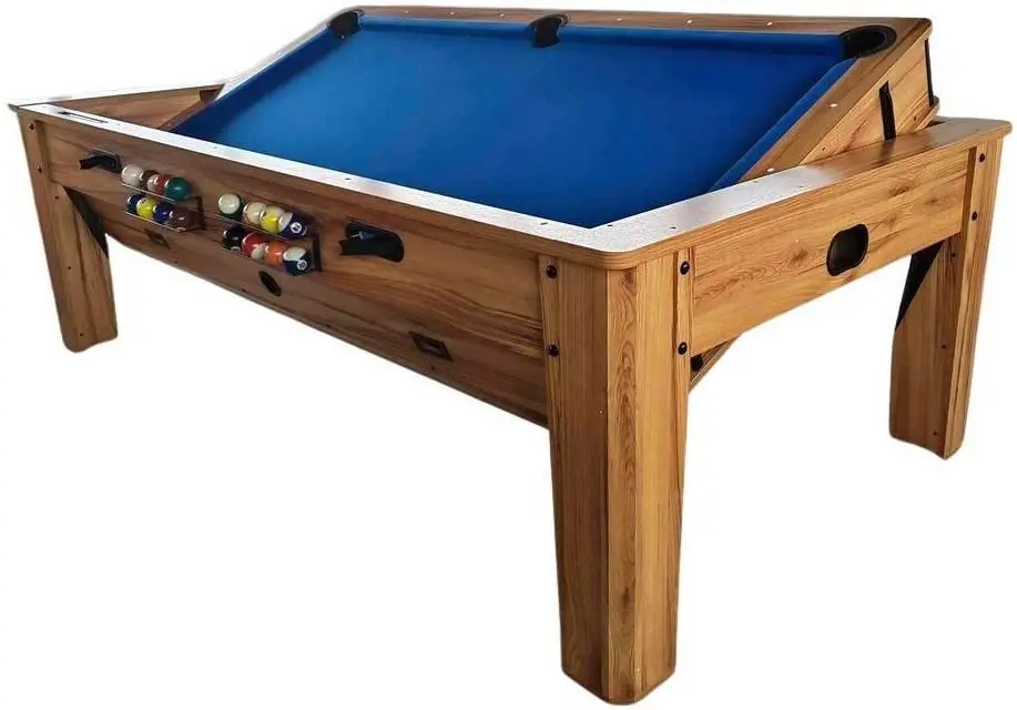 Masa de joc 4in1 TAT Billiard Kastoria (Brown/Blue) - 5