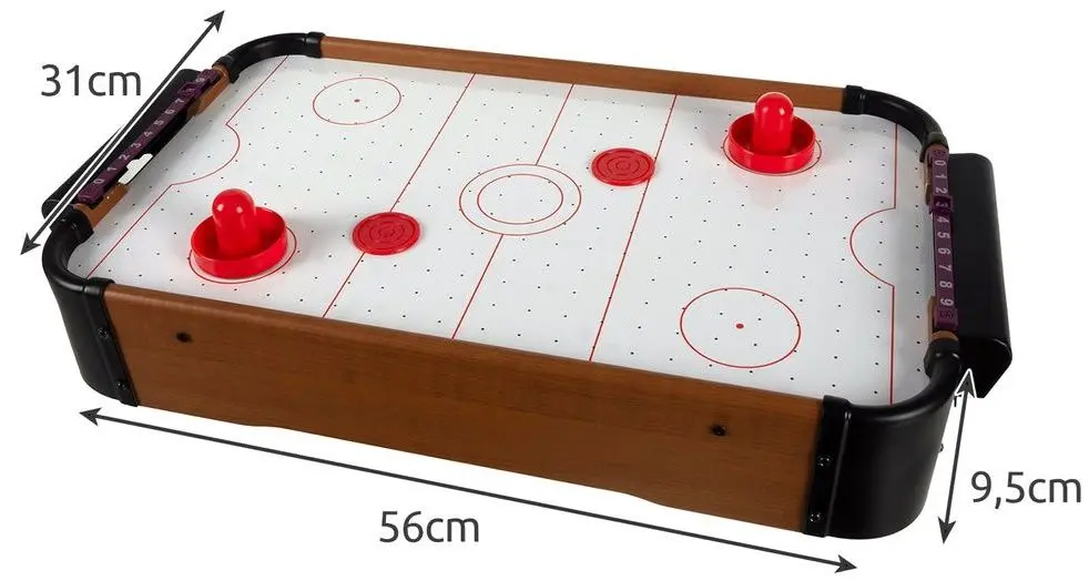 Aerohockey de masa Kruzzel 21882 (Natural/Black)