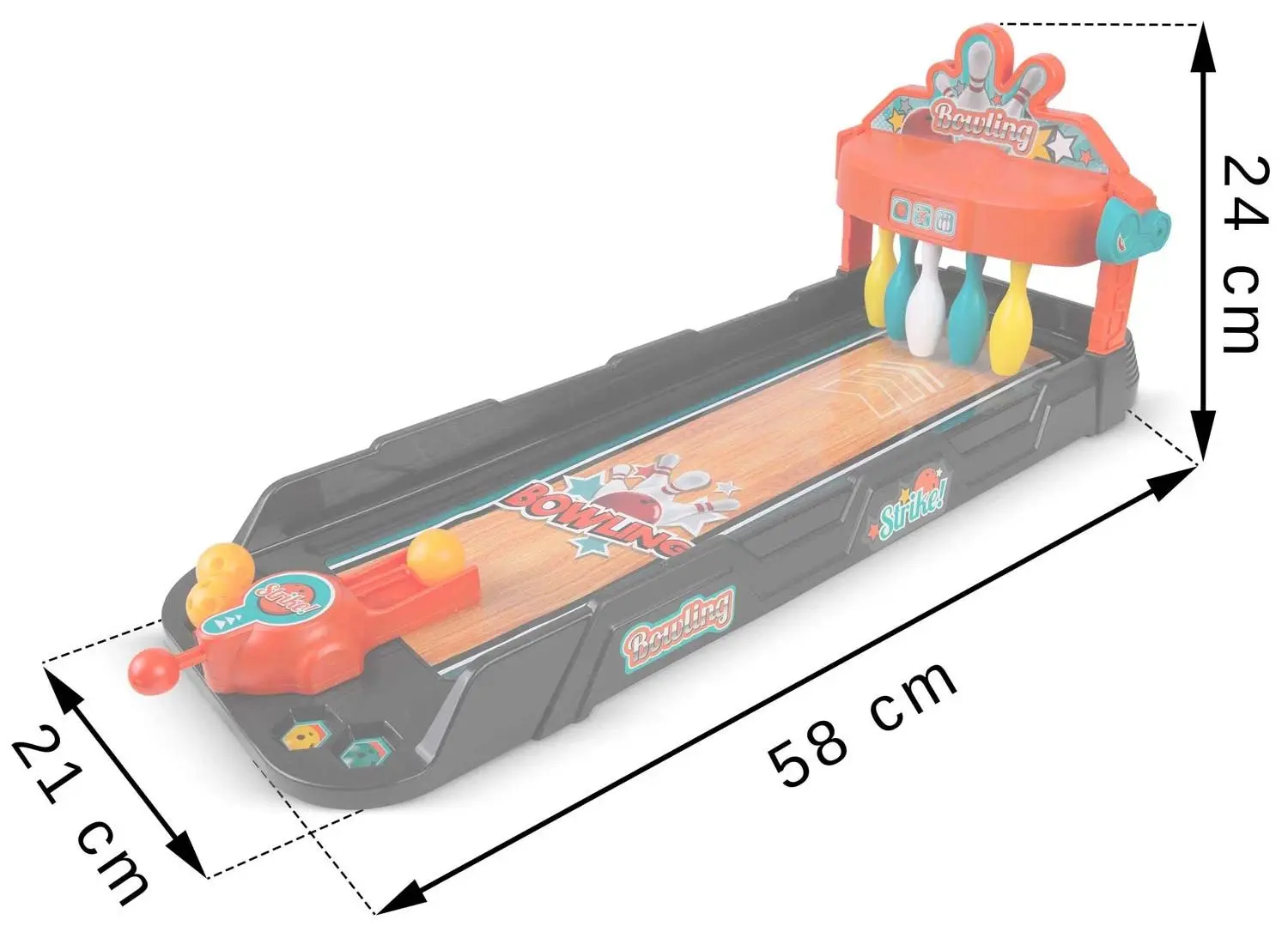 Bowling de masa Ricokids 773500 (Black/Red)