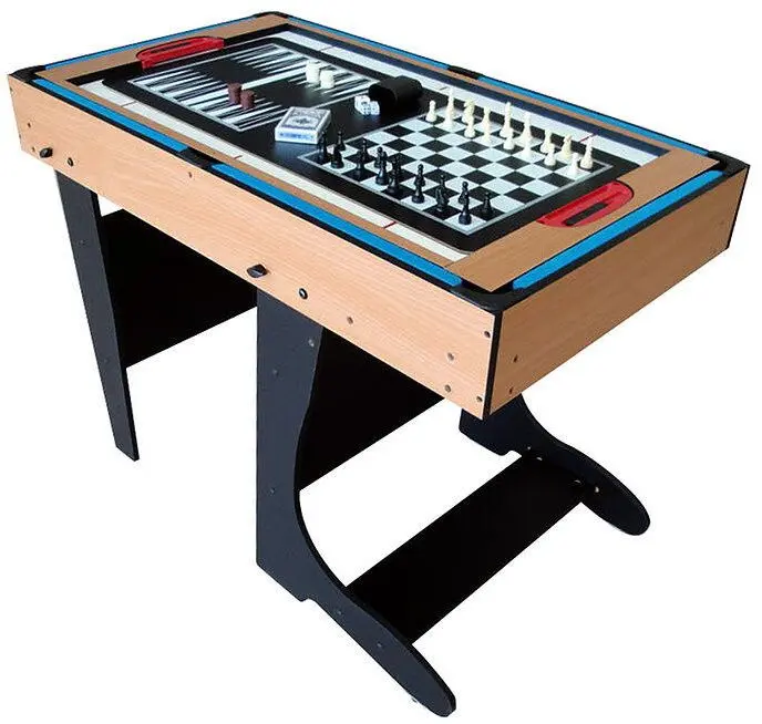 Настольная игра 12в1 Riley M4B-1F (Black/Wood)