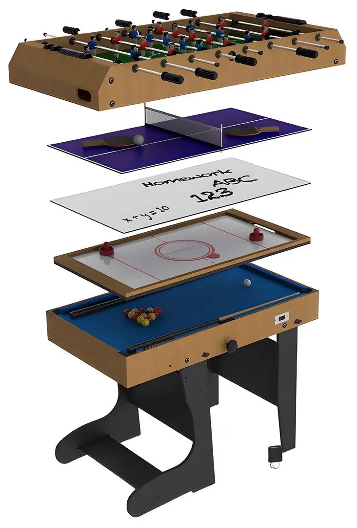 Настольная игра 12в1 Riley M4B-1F (Black/Wood)