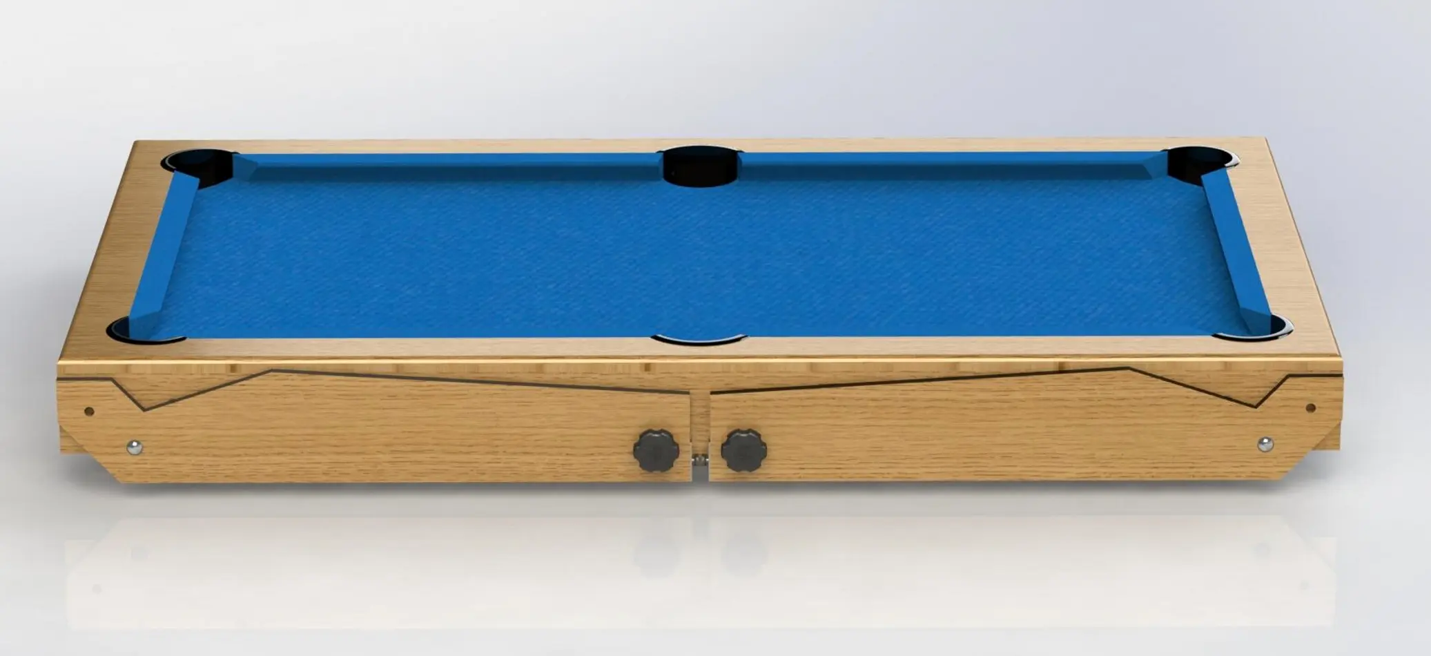 Masa de biliard BCE Riley Razor 5Ft (Blue/Wood)