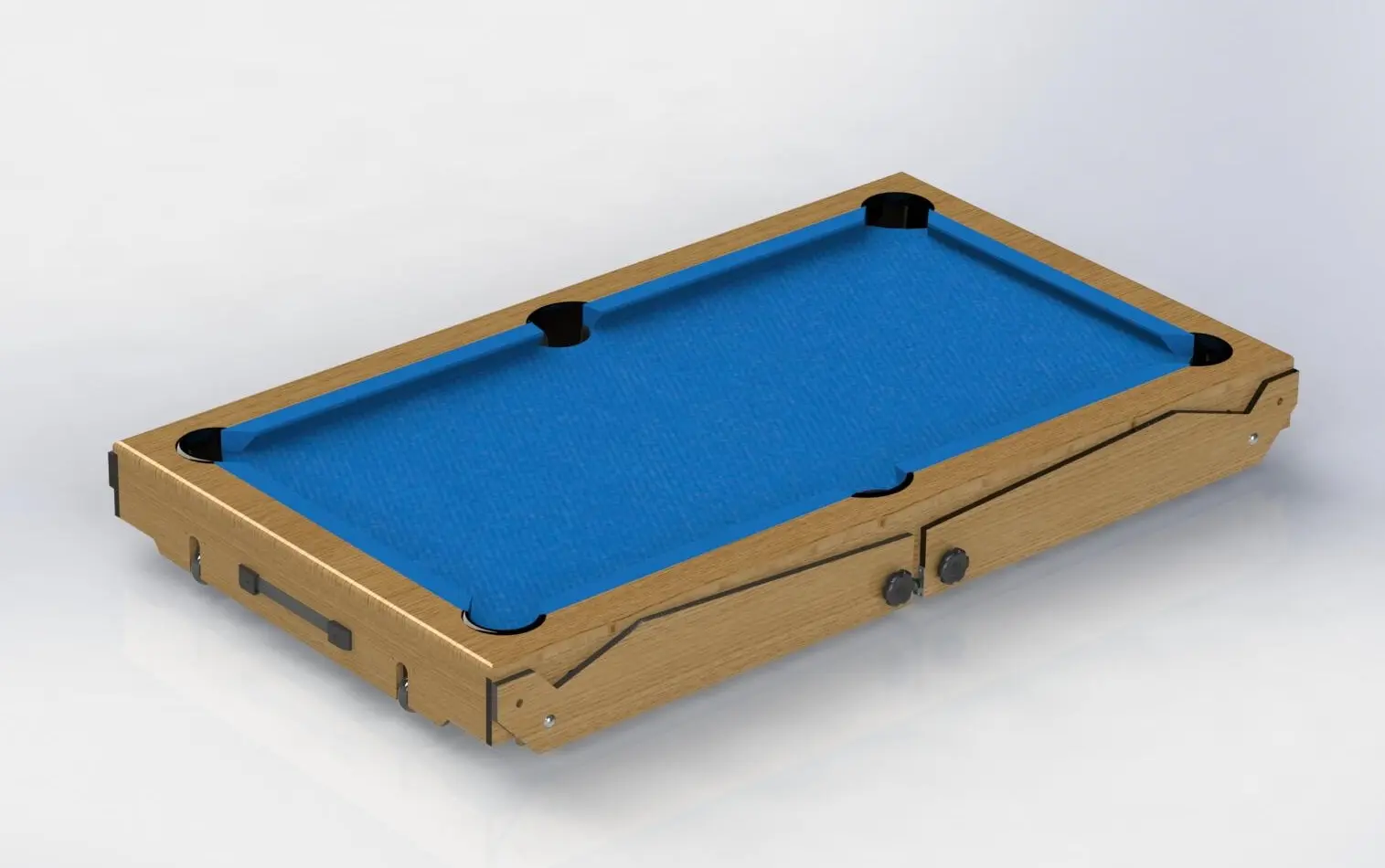 Masa de biliard BCE Riley Razor 5Ft (Blue/Wood)