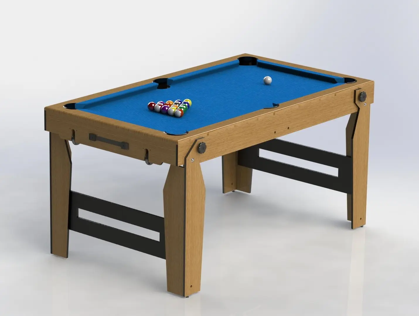 Masa de biliard BCE Riley Razor 5Ft (Blue/Wood)