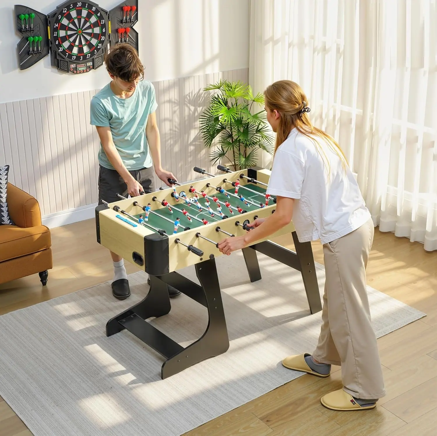 Настольный футбол Sportnow A70-125V00BN (Wood/Black) - 2