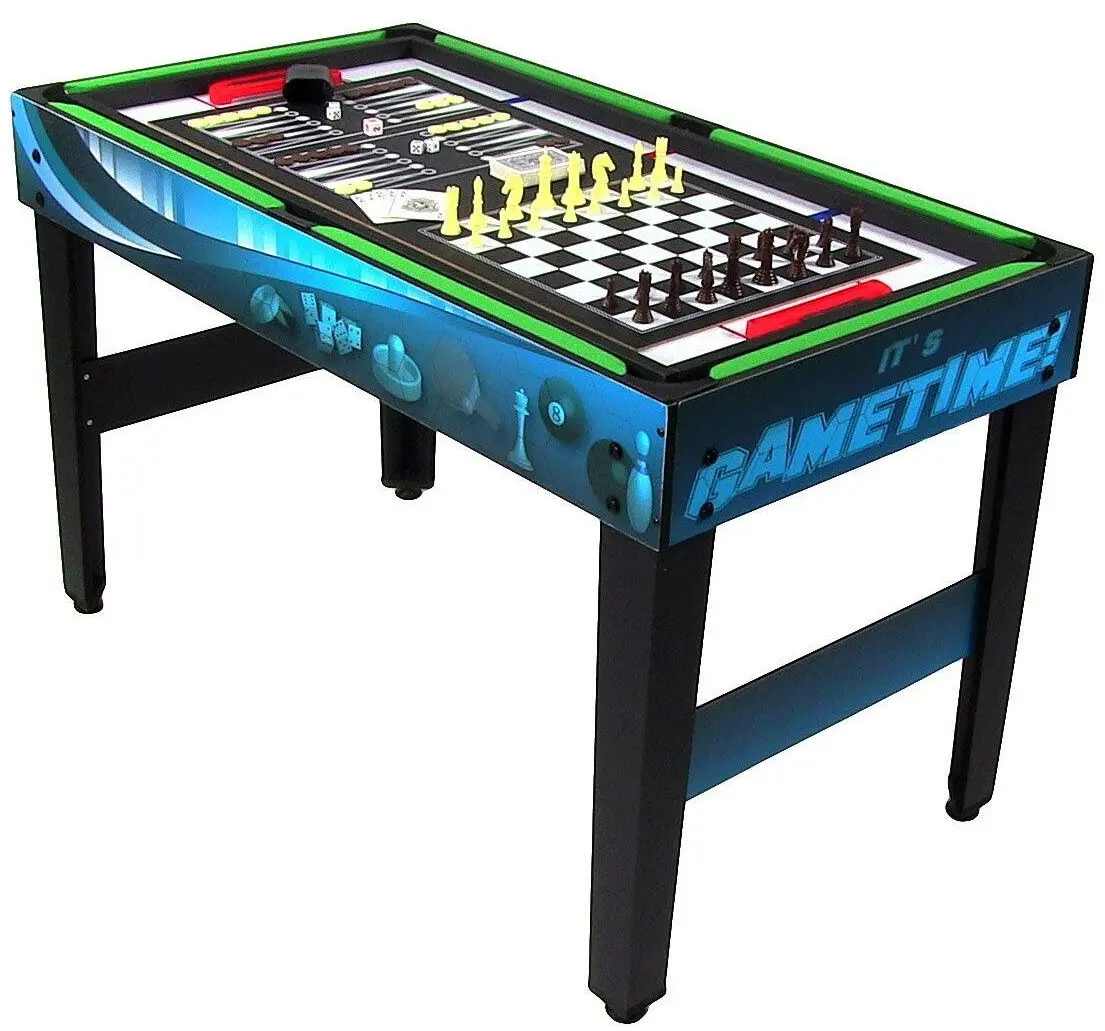 Joc de masa 10in1 Tat Biliard Game Time (Black/Blue)