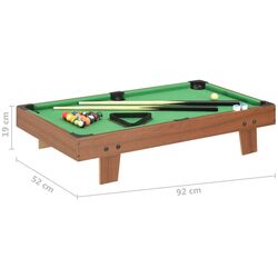 Masa de biliard VidaXL 91947 (Brown/Green) Thumb