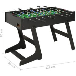 Masa de fotbal VidaXL 91938 (Black) Thumb