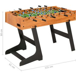 Masa de fotbal VidaXL 91941 (Brown) Thumb