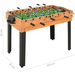 Masa de joc 15in1 VidaXL 91944 (Black/Brown) Thumb