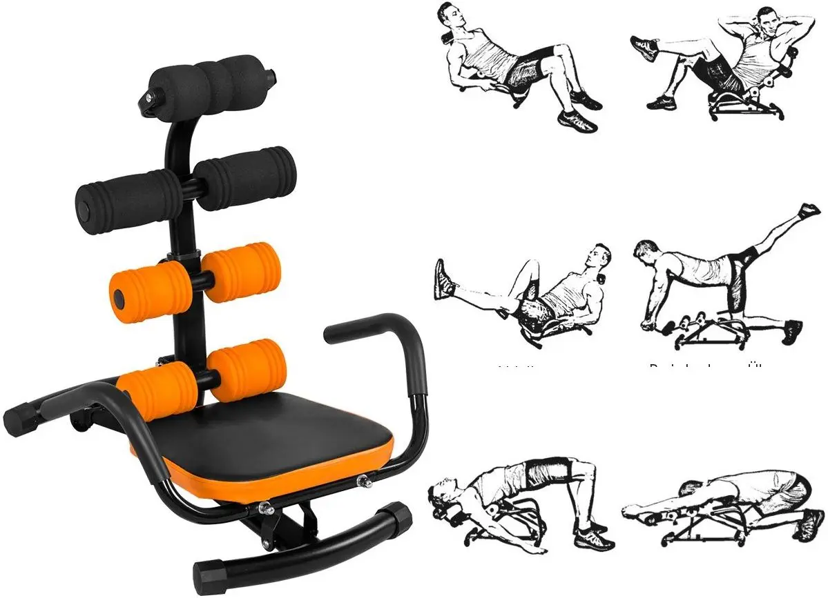 Banca multifunctionala Costway SP35737 (Black/Orange)