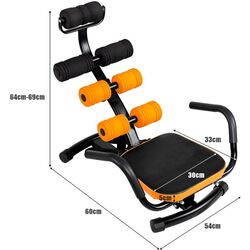 Banca multifunctionala Costway SP35737 (Black/Orange) Thumb