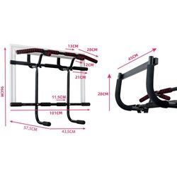 Bara de tractiuni pentru usa Costway SP37570 (Black) Thumb