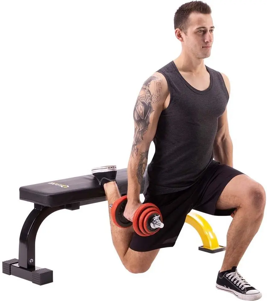 Скамья прямая Hms Premium L8012 (Black/Yellow)