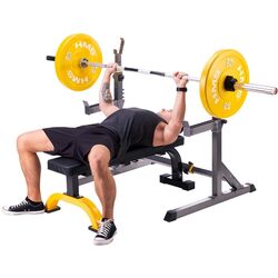 Скамья прямая Hms Premium L8012 (Black/Yellow) Thumb