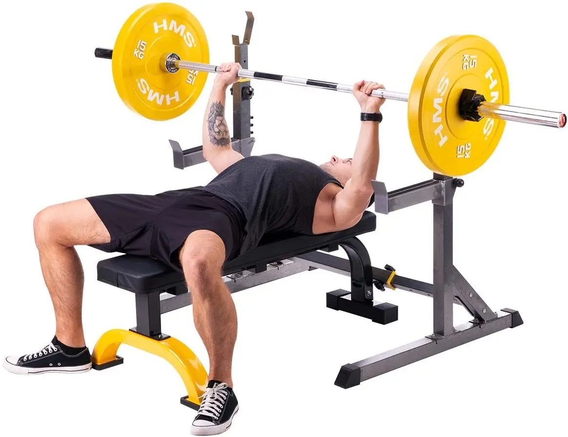 Скамья прямая Hms Premium L8012 (Black/Yellow)