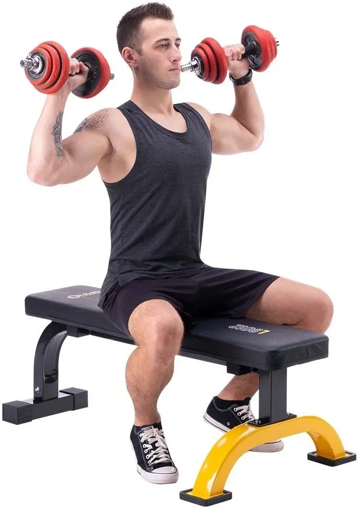 Скамья прямая Hms Premium L8012 (Black/Yellow)