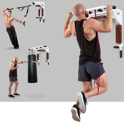 Bara tractiuni pentru perete 2in1 Klarfit Bouncer MultiGym (White) Thumb