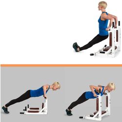 Bara tractiuni pentru perete 2in1 Klarfit Bouncer MultiGym (White) Thumb