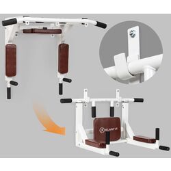 Bara tractiuni pentru perete 2in1 Klarfit Bouncer MultiGym (White) Thumb