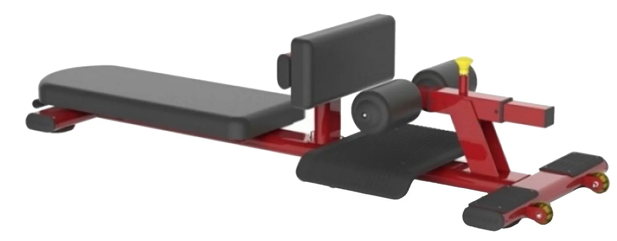 Aparat multifunctional MS Fitness Sissy Squat XH-003 (Black/Red)