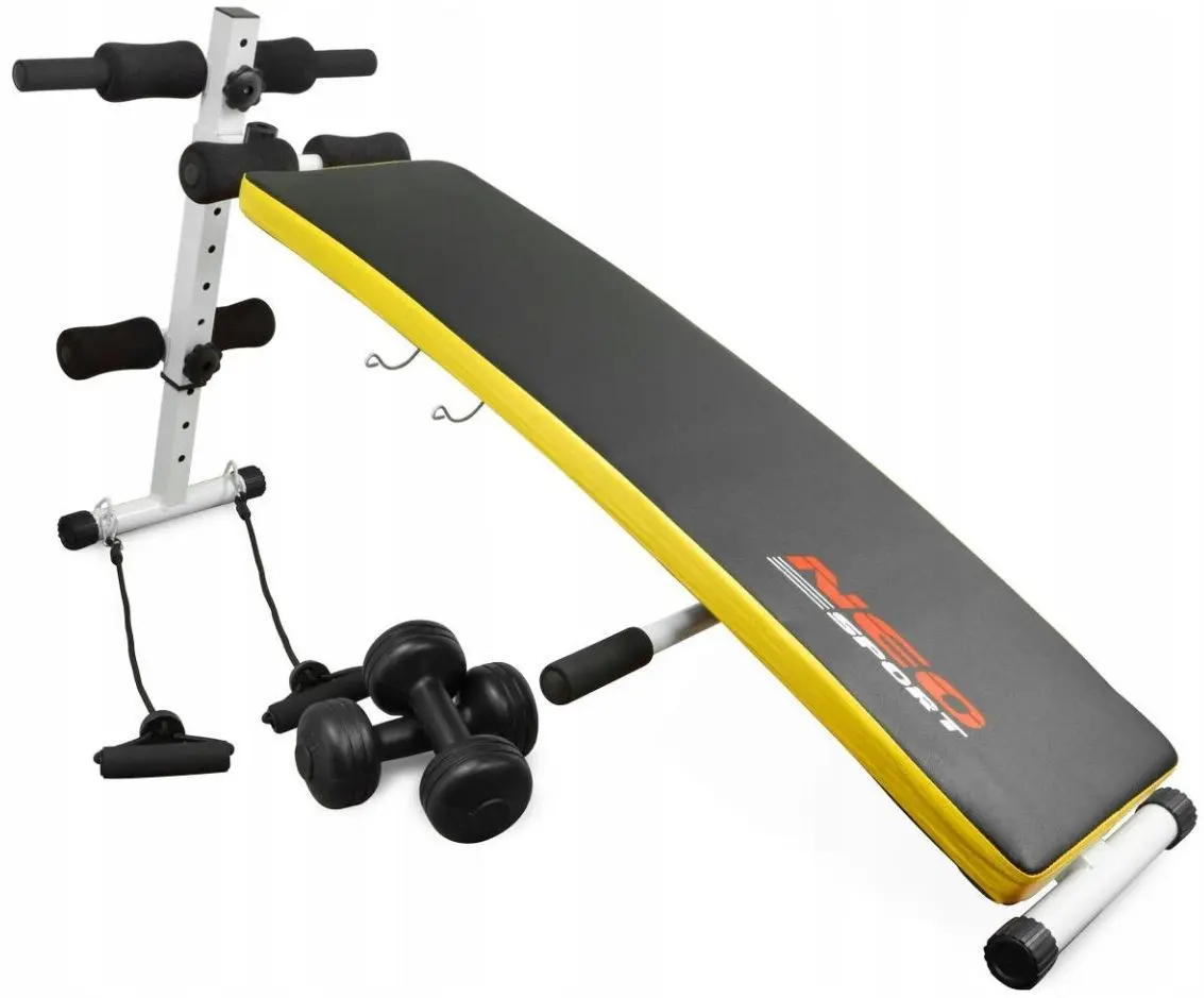 Banca Inclinata multifunctionala Neo-Sport NS-07 (Black/Yellow)