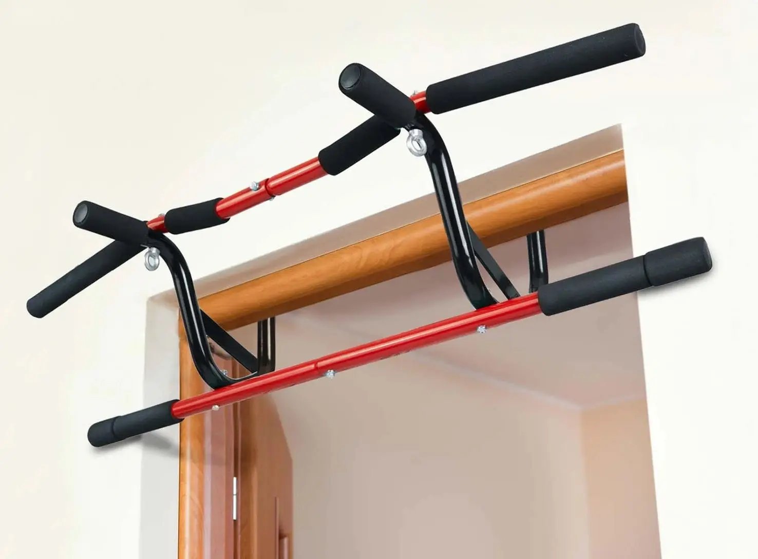 Bara tractiuni pentru perete Neo-Sport NS-312 (Black/Red)