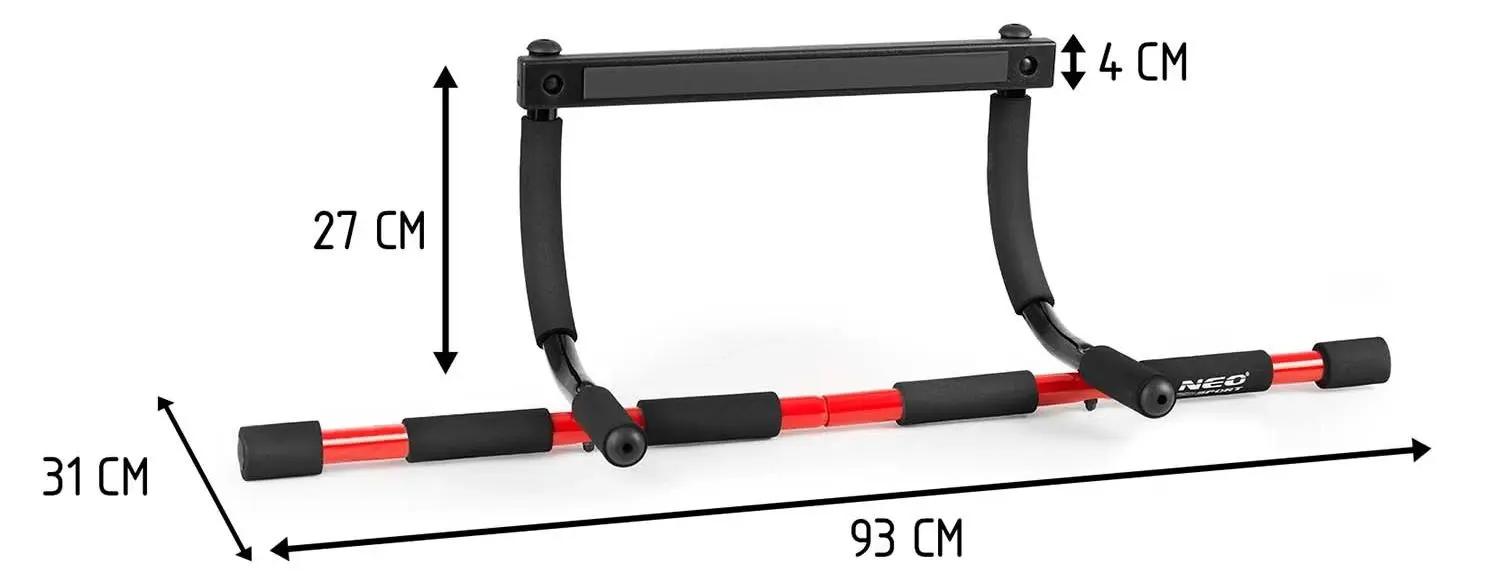 Bara tractiuni pentru perete Neo-Sport NS-313 (Black/Red)