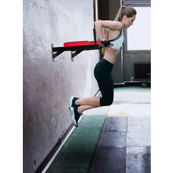 Bara tractiuni pentru perete Neo-Sport NS-318 (Black/Red) Thumb