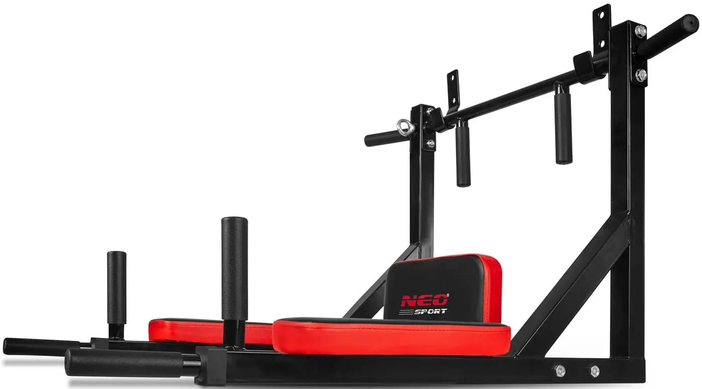 Bara tractiuni pentru perete Neo-Sport NS-319 (Black/Red)