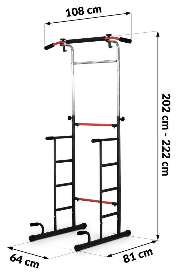 Bara tractiuni Neo-Sport NS-301 (Black/Red) - 4