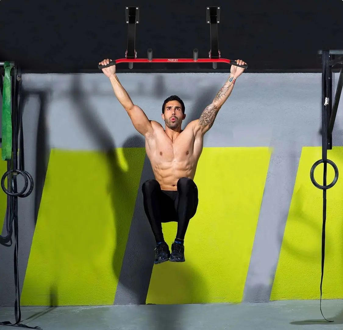 Bara tractiuni pentru tavan Neo-Sport NS-317 (Black/Red)