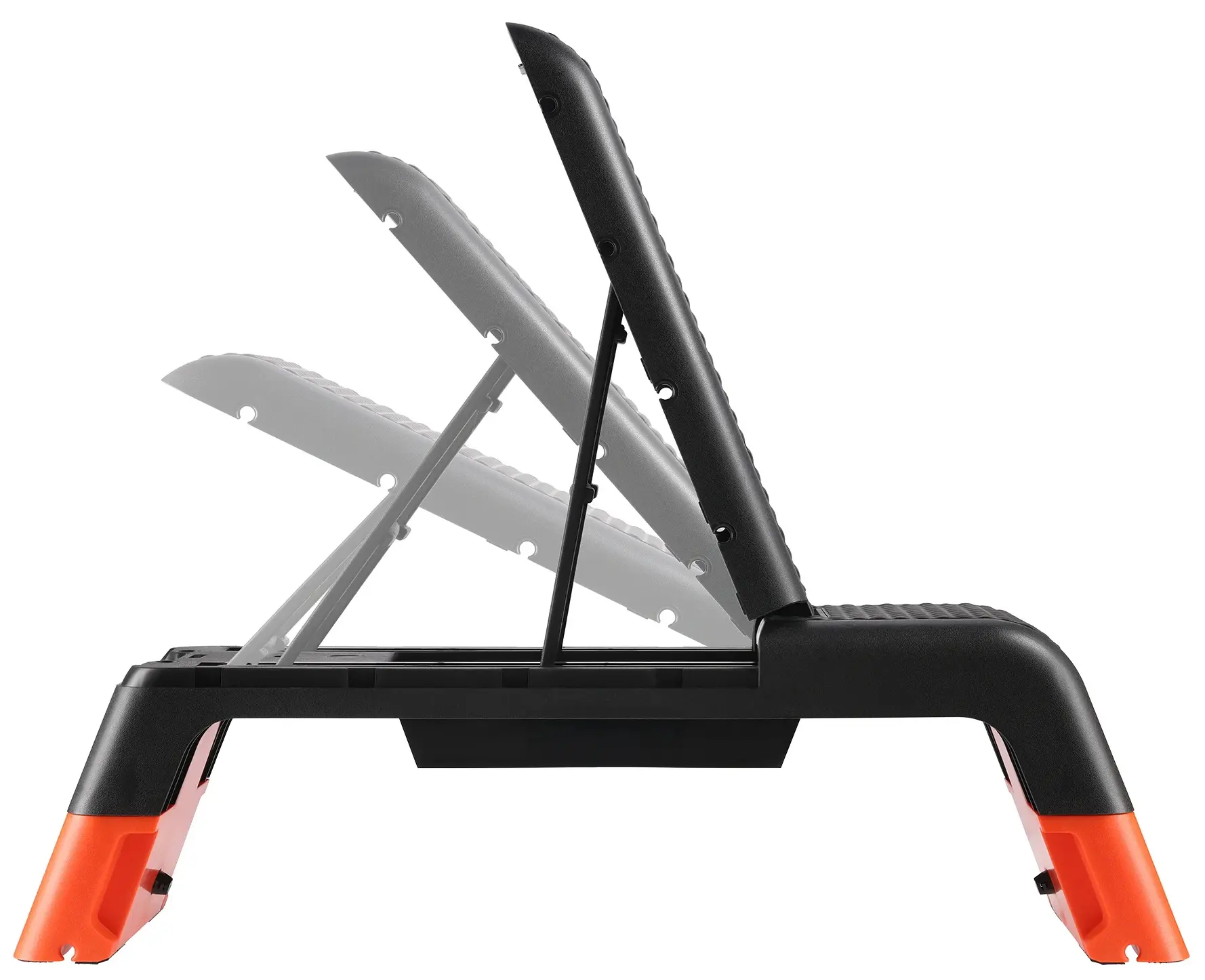 Step-platforma reglabila 2in1 HMS AS009 Pro (Black/Orange)